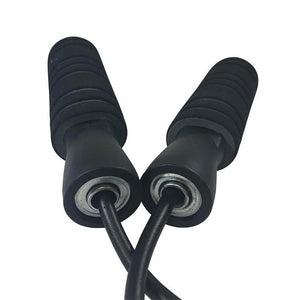 Close up of handles on a jump rope