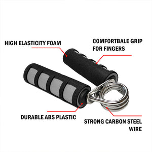Hand grip strengthener with descriptions of its features