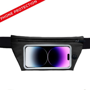 Black fitness waist pack