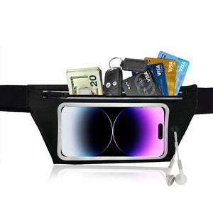 Waist pack with various items stored inside