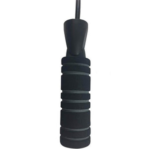 Close up a handle on a jump rope