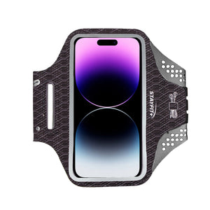 Grey, textured armband