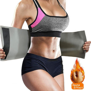 Picture of a sweaty stomach from a slimmer belt indicating a sauna effect