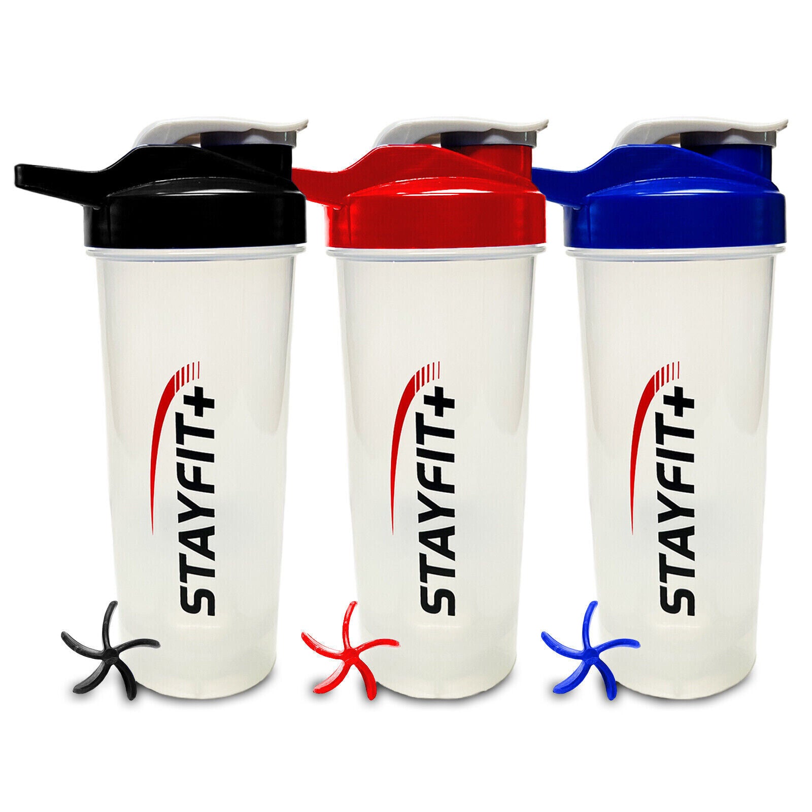 4879 700ml Protein Shaker Bottle with Powder Storage 3-Compartment